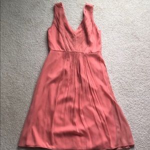 J. Crew Sleeveless Bridemaid Dress in Coral